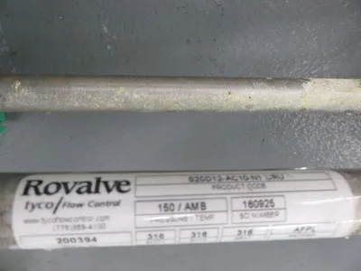 Rovalve / Tyco 12"-150 knife gate valve with pneumatic actuator