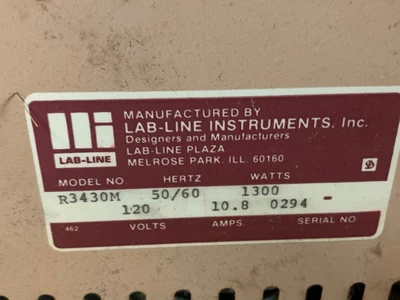 Lab-Line R3430M Imperial III Radiant Heat Lab Oven