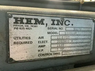 Used HARRIS ENGINEERING & MANUFACTURING CO 1200LAR Horizontal Dual Column Band Saws Ohio US | HGR 24 #1457398