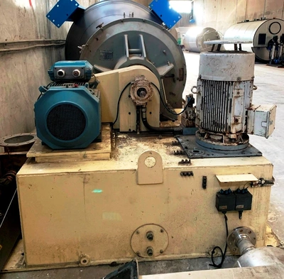 Siebtechnik Tema SHS 903/970-ZK 2-stage pusher centrifuge, 1.4581 SS.