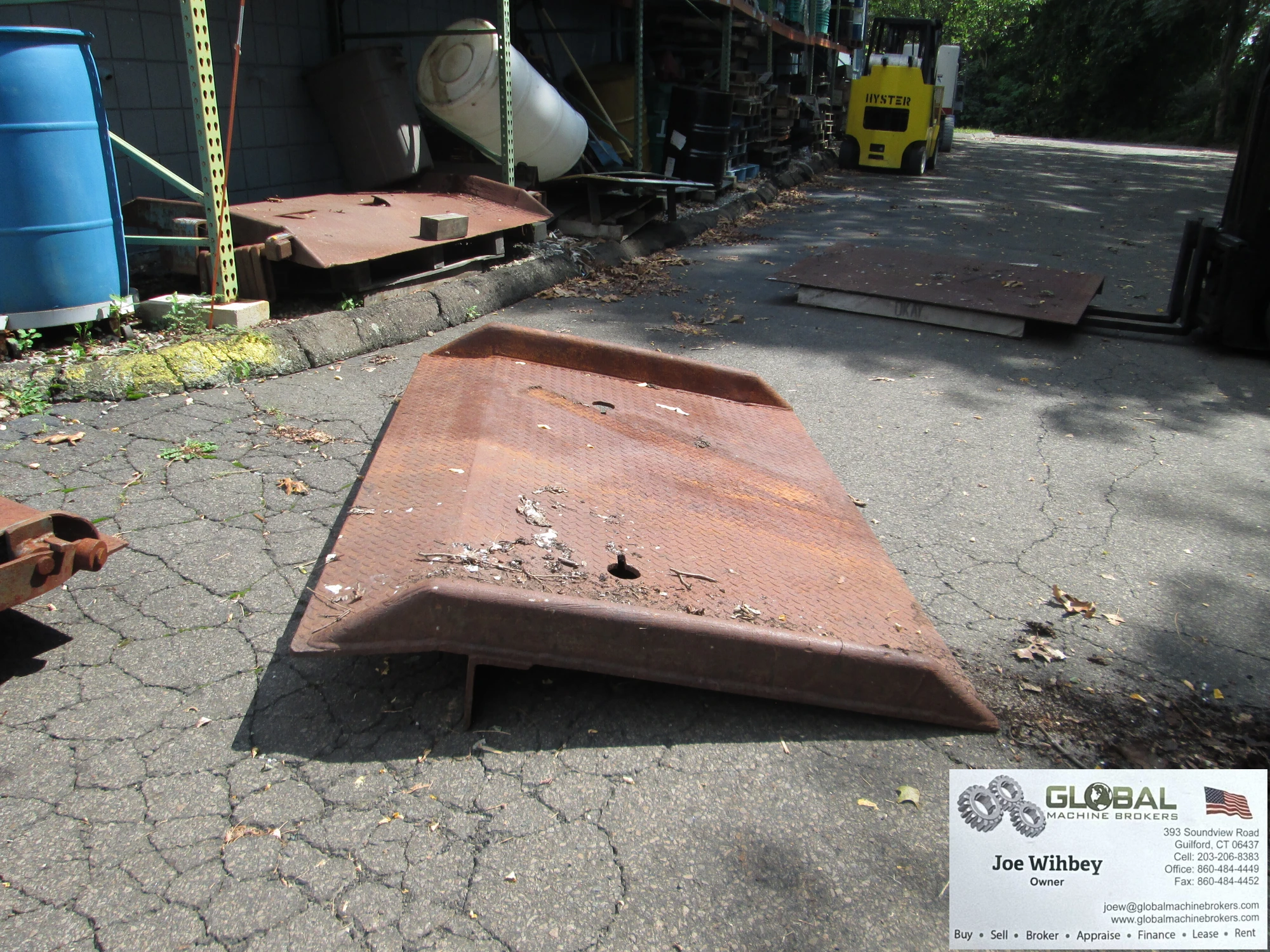 6ft x 4ft Steel Dock Plate With Guides