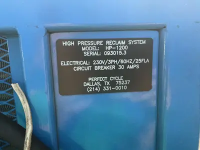 Used PERFECT CYCLE HP1200 High Pressure Coolant Systems Ohio US | HGR 24 #1463397