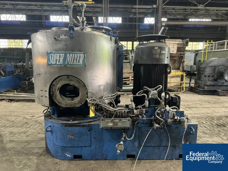 Used Kawata 1,000 Liter Kawata High Intensity Mixer, Model SMV-1000, 170KW High Intensity Mixers Ohio US | Federal Equipment Company #130344