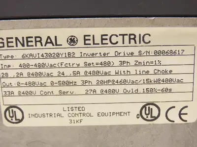Used GENERAL ELECTRIC _UNKNOWN_ Variable Speed Drives Indiana US | Arrow Industrial #1316616