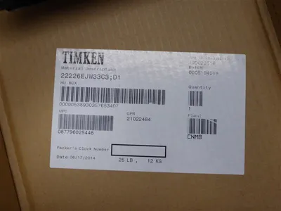 Timken 22226EJW33C3 Steel Cage Spherical Roller Bearing New NIB