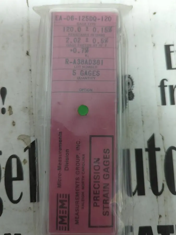 New | in-Stock MICRO-MEASUREMENTS EA-06-125DQ-120 Transducers | Surplus Asset Holdings #1226610