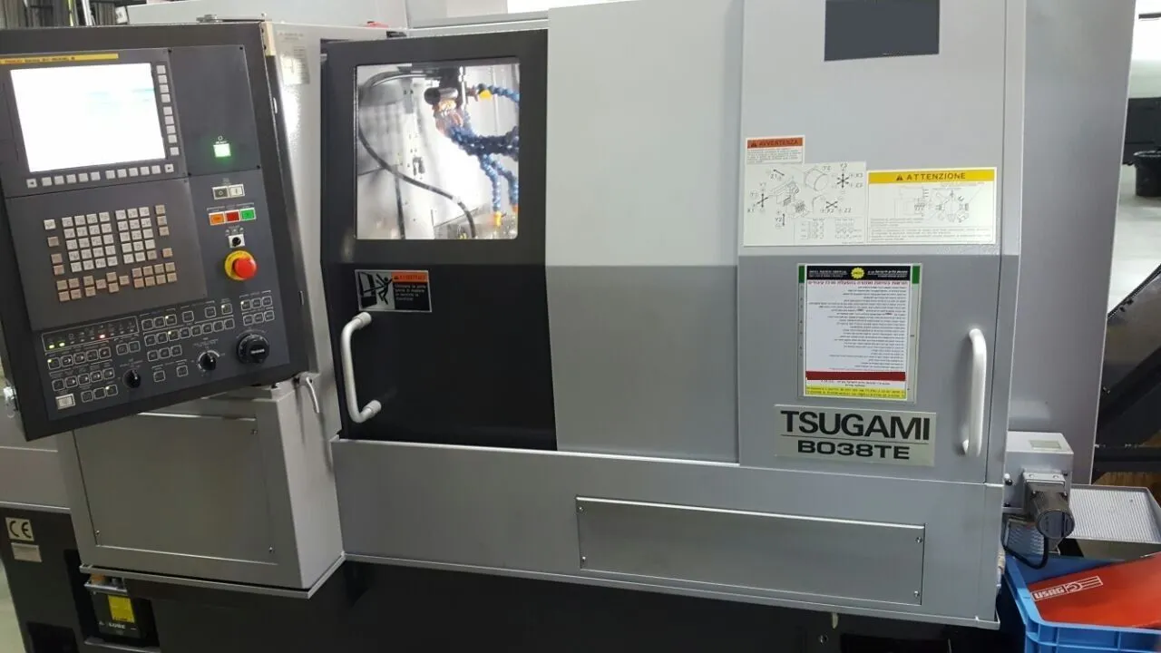 2016 38MM Tsugami BO38TE 9-Axis Precision Swiss Type CNC Lathe