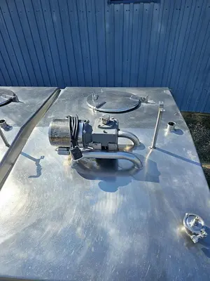 Used 2000 Gallon Jacketed Tank, 3 Compartments With Mixers, Flavor Tank
