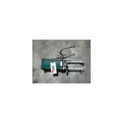 USED RDC PNEUMATIC AIR CYLINDER ACTUATOR WITH YOKE 6" BORE X 10" STROKE