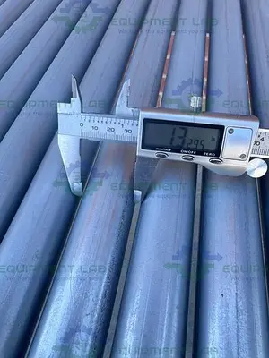 USED ROLL-AWAY HEAVY DUTY ROLLER CONVEYOR 10' X 18" W/ ADJUSTABLE LEGS