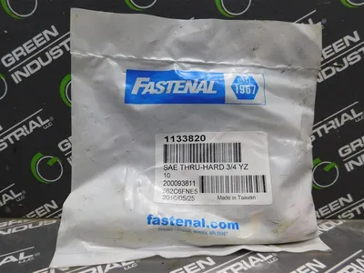 Lot of 7 Bags of 10 Fastenal SAE Thru-Hard 3/4" x 1.469" Steel Flat Washers New