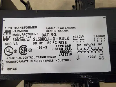 USED HAMMOND MANUFACTURING SL500QJ-3-BULK