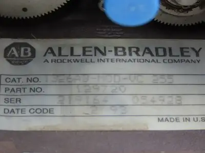 Allen Bradley VC255 Resolver Feedback Module Gearbox Servo Motor