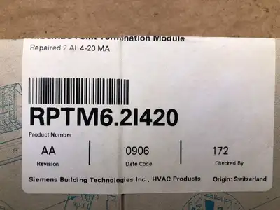 SIEMENS PTM6.21420 MBC/RBC Point Termination Module w/ PTX6.L -NIB