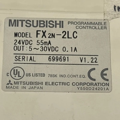 Used Mitsubishi FX2N-2LC Programmable Logic Controllers California US | Davliegogo LLC #1706717