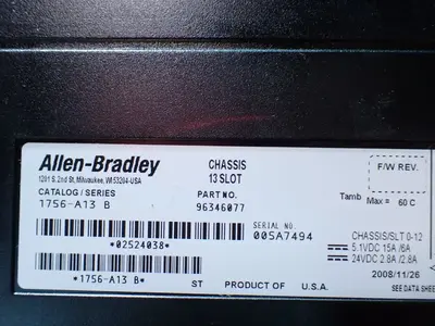 Used ALLENBRADLEY 1756A13 Programmable Logic Controllers Ohio US | HGR 24 #904406