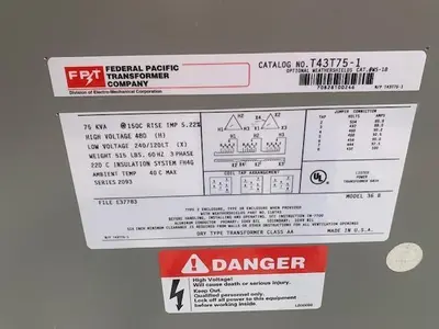 USED FEDERAL PACIFIC T43T75-1