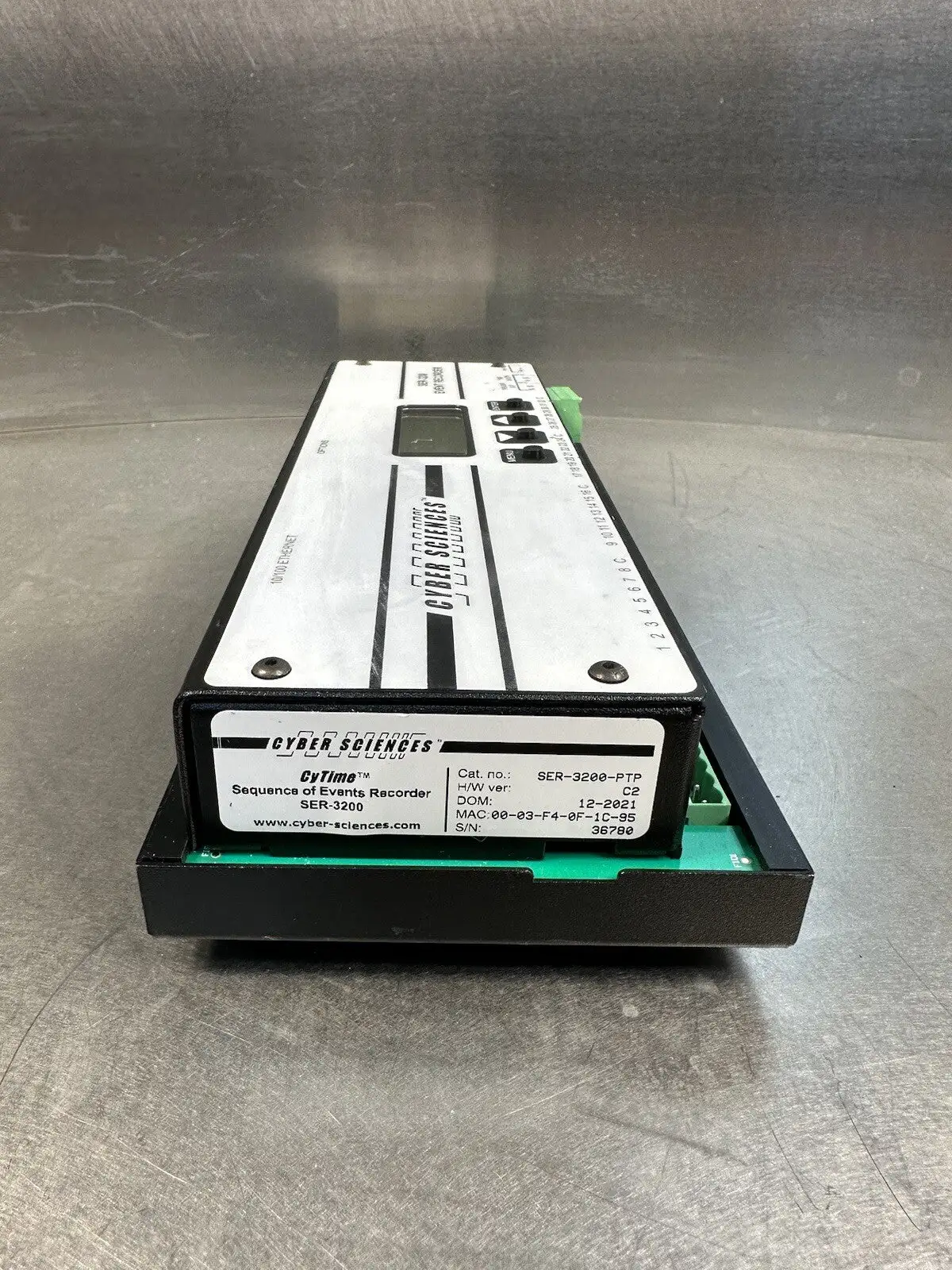 CYBER SCIENCES SER-3200 CYTIME EVENT RECORDER SER-3200 24VDC (BIN-1.2.2)