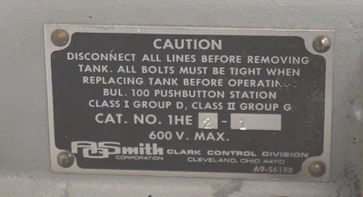 NEW CLARK / AO SMITH 1HE2-1 START STOP CONTROLLER 1HE21
