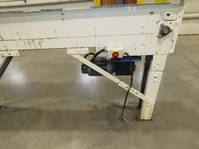 New London Engineering 7.5"x16' Plastic Roller Belt Accumulating Conveyor 30 FPM