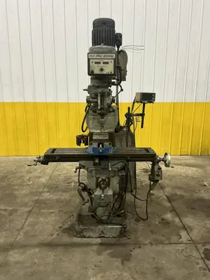 2 HP X 9" X 42" BRIDEPORT SERIES I VERTICAL RAM TYPE KNEE MILL DRO POWER FEEDS VARIABLE DRIVE: YOBRO #24264