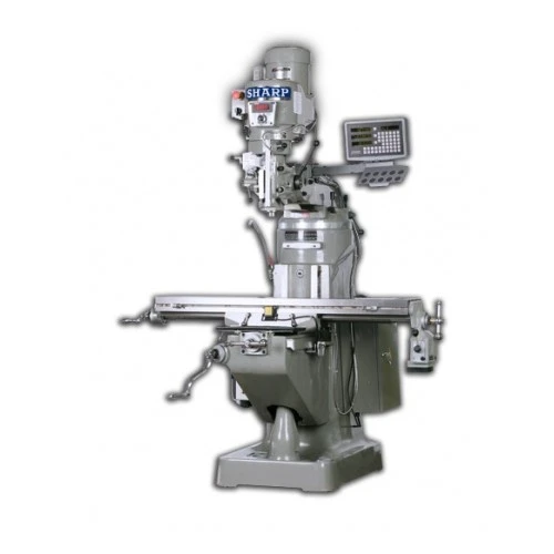 SHARP LMV-49K-N VERTICAL MILLING MACHINE WITH 9" x 49" TABLE, DIGITAL VARIABLE SPEED, 3-AXIS NEWALL DIGITAL READ OUT & LONGITUDINAL POWER FEED