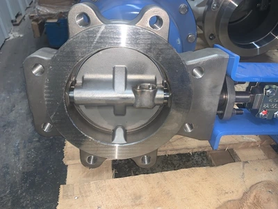 Jamesbury 6" Butterfly Valve with Pneumatic Actuator and Positioner New Storeroom Spare