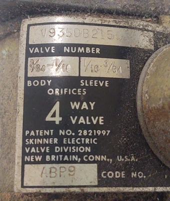 USED Skinner Valve V935DB2150