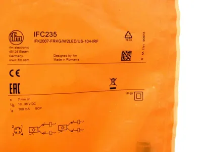 NEW IFM EFECTOR IFK2007-FRKG /M / 2LED / US-104-IRF INDUCTIVE SENSOR IFC235