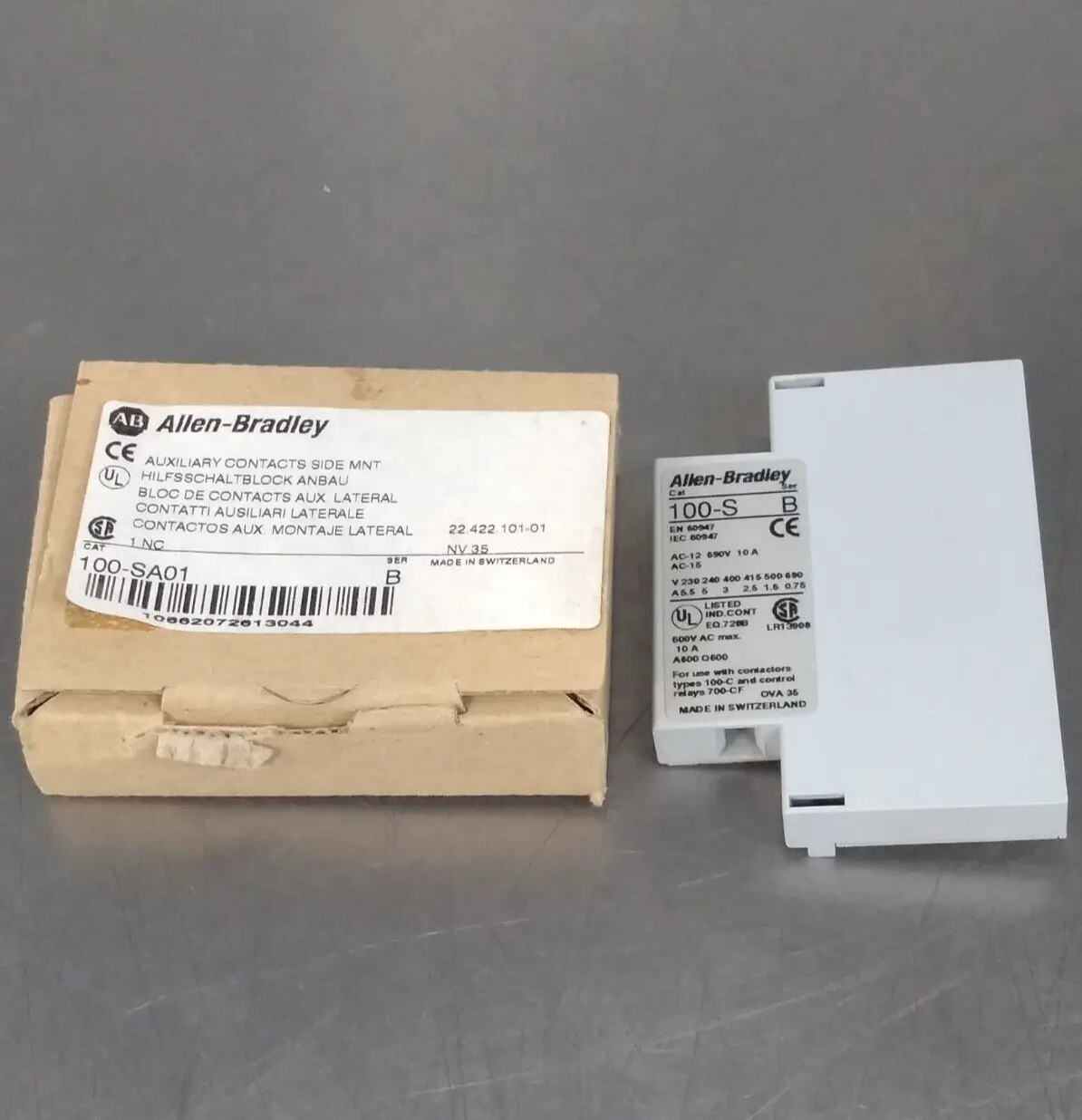 Allen Bradley 100-SA01 Contact Block Loc4E29