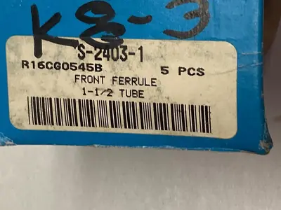 New | in-Stock SWAGELOK S-2403-1 Misc Electrical & Power Parts Ohio US | Surplus Asset Holdings #1235047