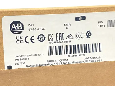 New | in-Stock Allen Bradley Ser. D ControlLogix High Speed Counter Module PLC Input & Output Michigan US | Maverick Industrial Sales #1393126