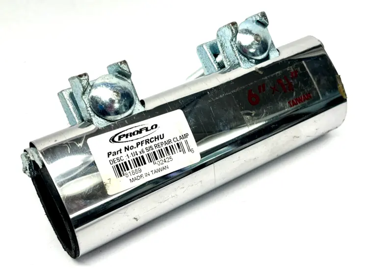 Used PROFLO REPAIR CLAMP 1-1/4" X 6" STAINLESS STEEL Clamps | Maverick Industrial Sales #1119790