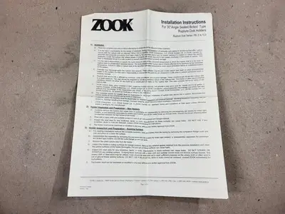 NEW 2010 ZOOK CRNOG8483.5CADD1