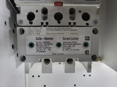 15/60A, 3 Pole, 600V, Disconnect Switch HFD3015,HFD3060 in Freedom 2100 MCC