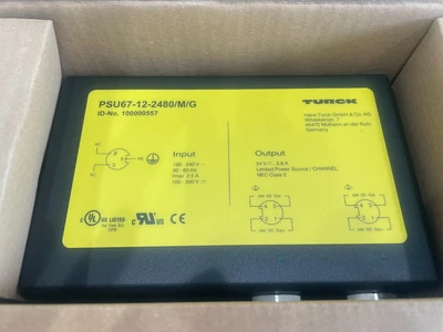 NEW TURCK PSU67-12-2480/M/G POWER SUPPLY MODULE 100000557 PSU6712480MG