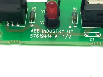 57619414 A 1/2 | ABB  Interface Inverter Board - For Parts Or Not Working
