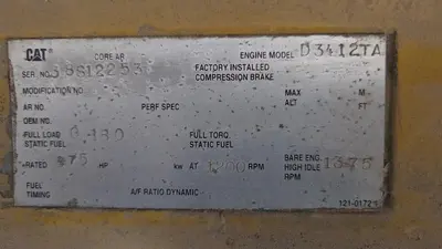 USED EMSCO F-500 TRIPLEX MUD PUMP