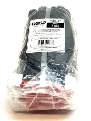 NEW GGS PROTECTIVE WORK GLOVES, SIZE SMALL PKG OF 12