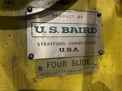 1/4" X 30" US BAIRD #430 FOUR SLIDE WIRE FORMING MACHINE: STOCK #15698