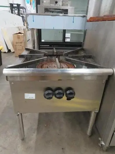 Single Burner 2' x 2' gas stock pot burner