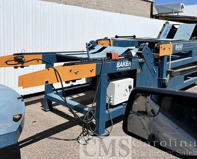 USED BAKER COMPLETE CANT CUT UP LINE WITH TRIM SAW, NOTCHER, GANG SAW