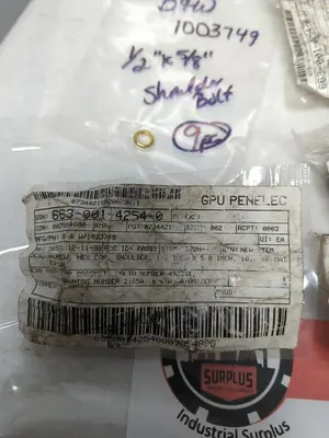 New | in-Stock B & W 1003749 Misc Fasteners | Surplus Asset Holdings #1196622