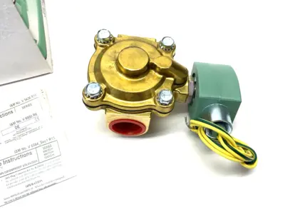 USED ASCO RED HAT RED HAT 2-WAY 2-POSITION NORMALLY CLOSED SOLENOID VALVE