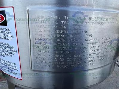USED DCI 16 LITER  STAINLESS STEEL DIMPLE JACKETED REACTOR W/ CONTROLLER
