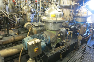 Westfalia SAMR 5036 Separator, 20 HP, 6400 RPM, Desludger