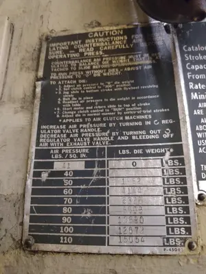 150 TON NIAGARA MODEL PN-150-84-48 SS SSDC STAMPING PRESS, 6" STROKE: STOCK #17008