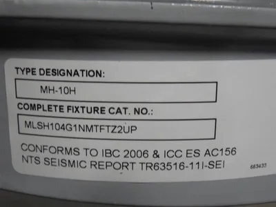 EGS / Appleton Mercmaster III 100W Metal Halide Light Fixture MLSH104G1NMTFTZ2UP New NIB