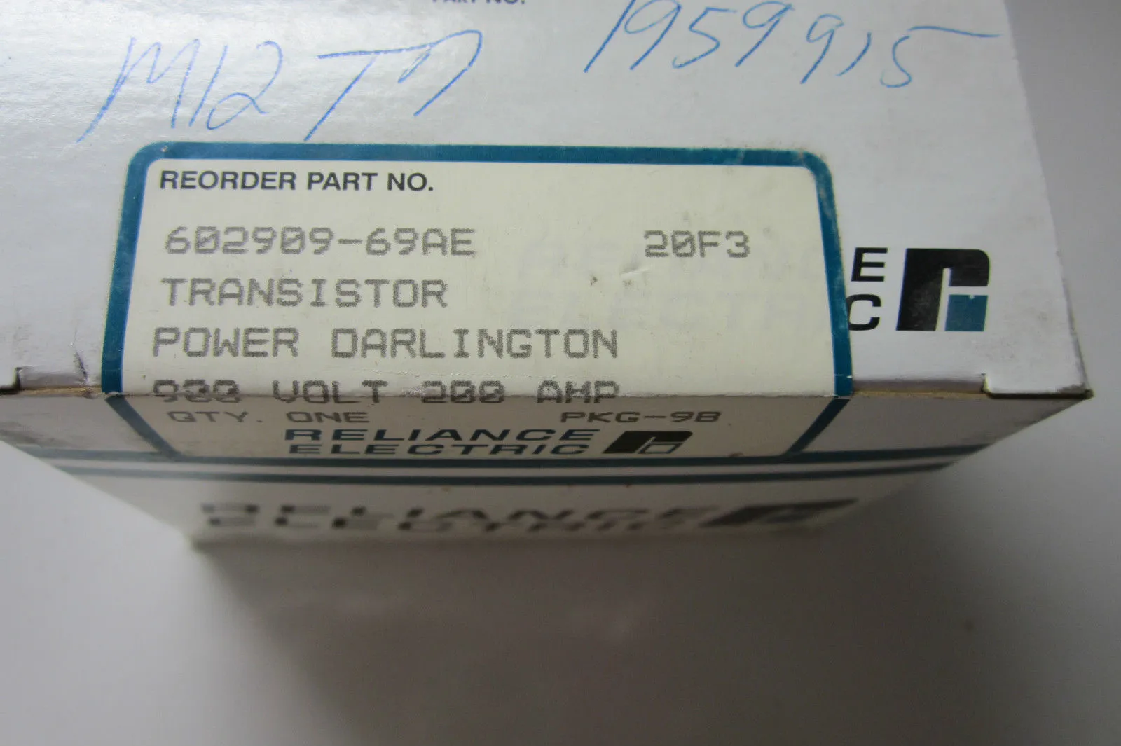 NEW RELIANCE ELECTRIC 602909-69AE TRANSISTOR BLOCK 60290969AE FACTORY SEALED