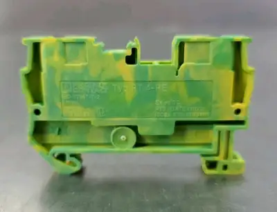 Phoenix Contact PT 4-PE Ground Terminal Block Green/Yellow. 4E-16